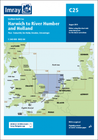 Imray Chart C25 Harwich to River Humber and Holland