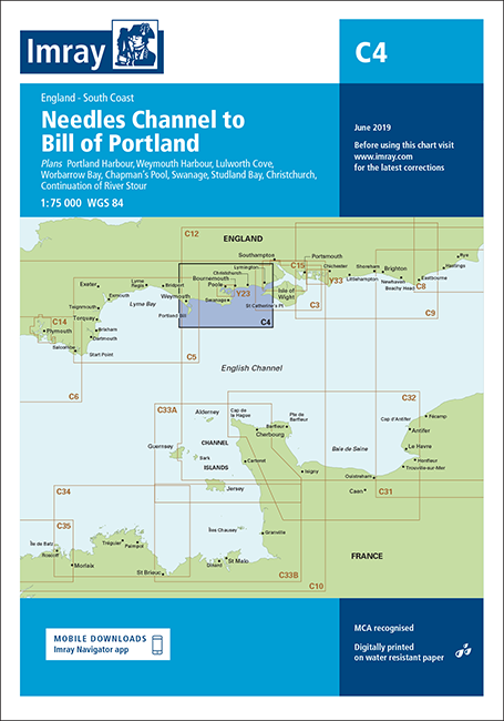 Imray Chart C4 Needles Channel to Bill of Portland