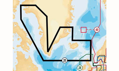 Navionics Greenland and Iceland EU620L