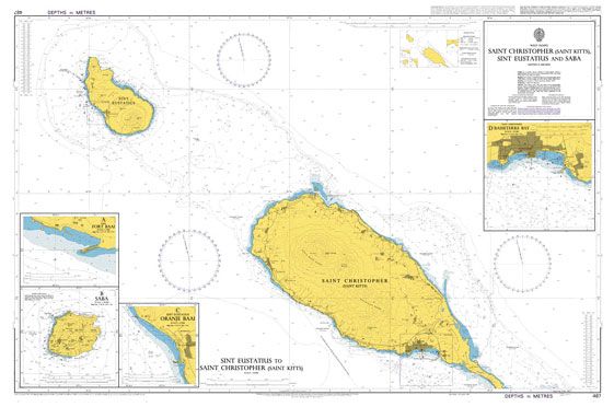 487 - Saint Christopher (Saint Kitts) Sint Eustatius and Saba