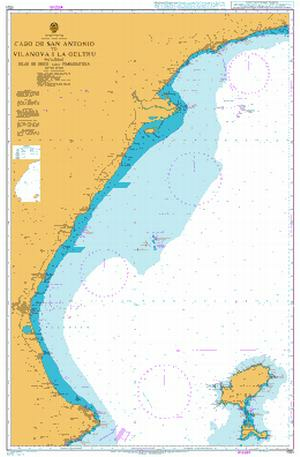 1701 - Spain Cabo de San Antonio to Vilanova I la Geltru inc. Islas de Ibiza and Formentera