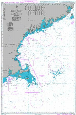 2492 - United States and Canada East Coast Bay of Fundy to Block Island