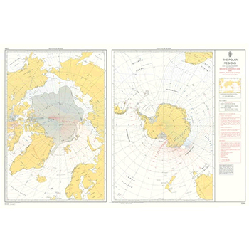 5384 - Magnetic Variation Chart The Polar Regions