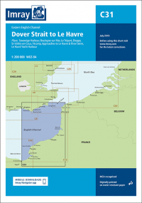Imray Chart C31 Dover Strait to Le Havre