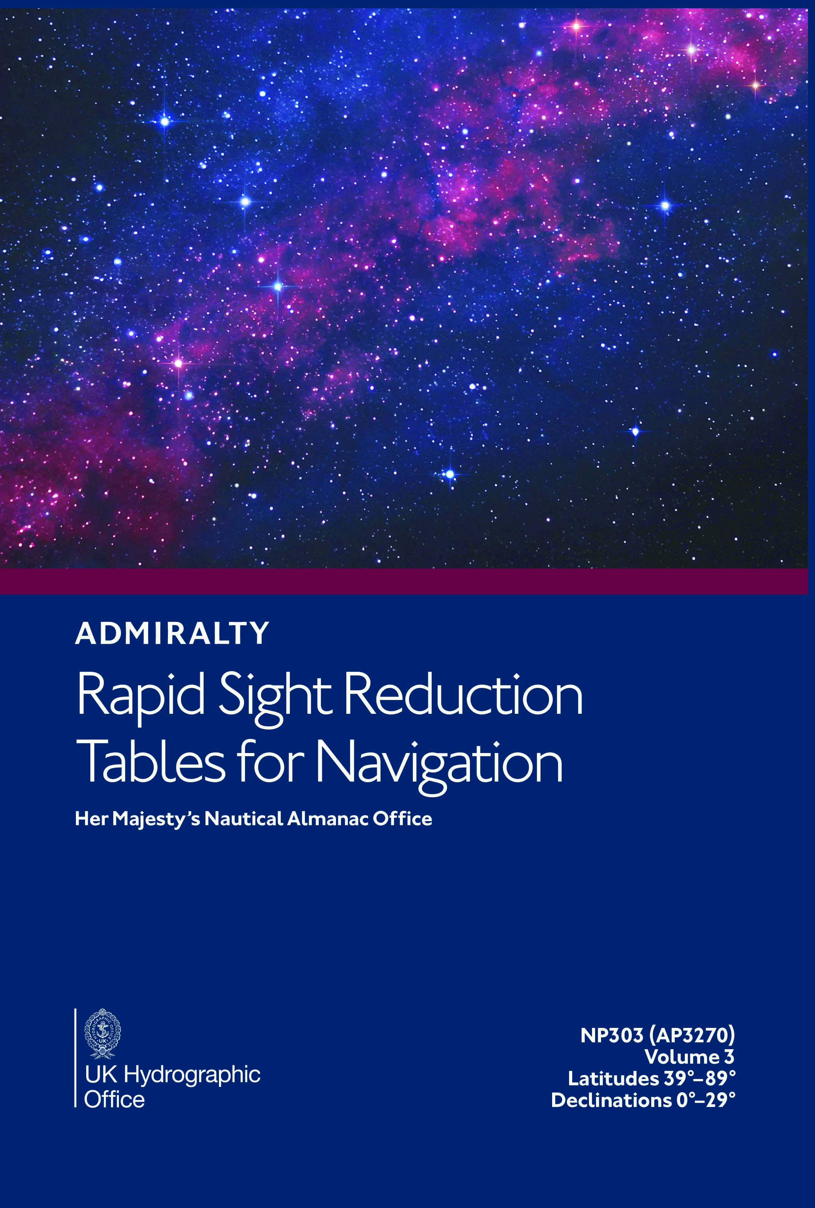 NP303 Admiralty Rapid Sight Reduction Tables for Navigation Vol 1