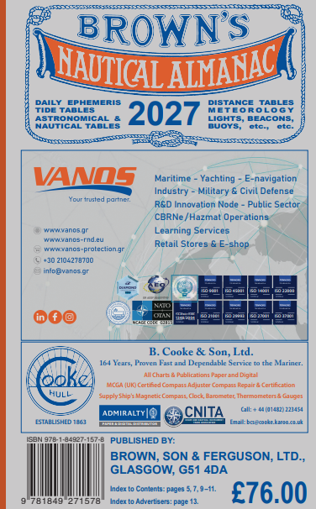Brown's Nautical Almanac 2027 Edition