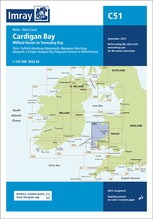 Imray Chart C51 Cardigan Bay