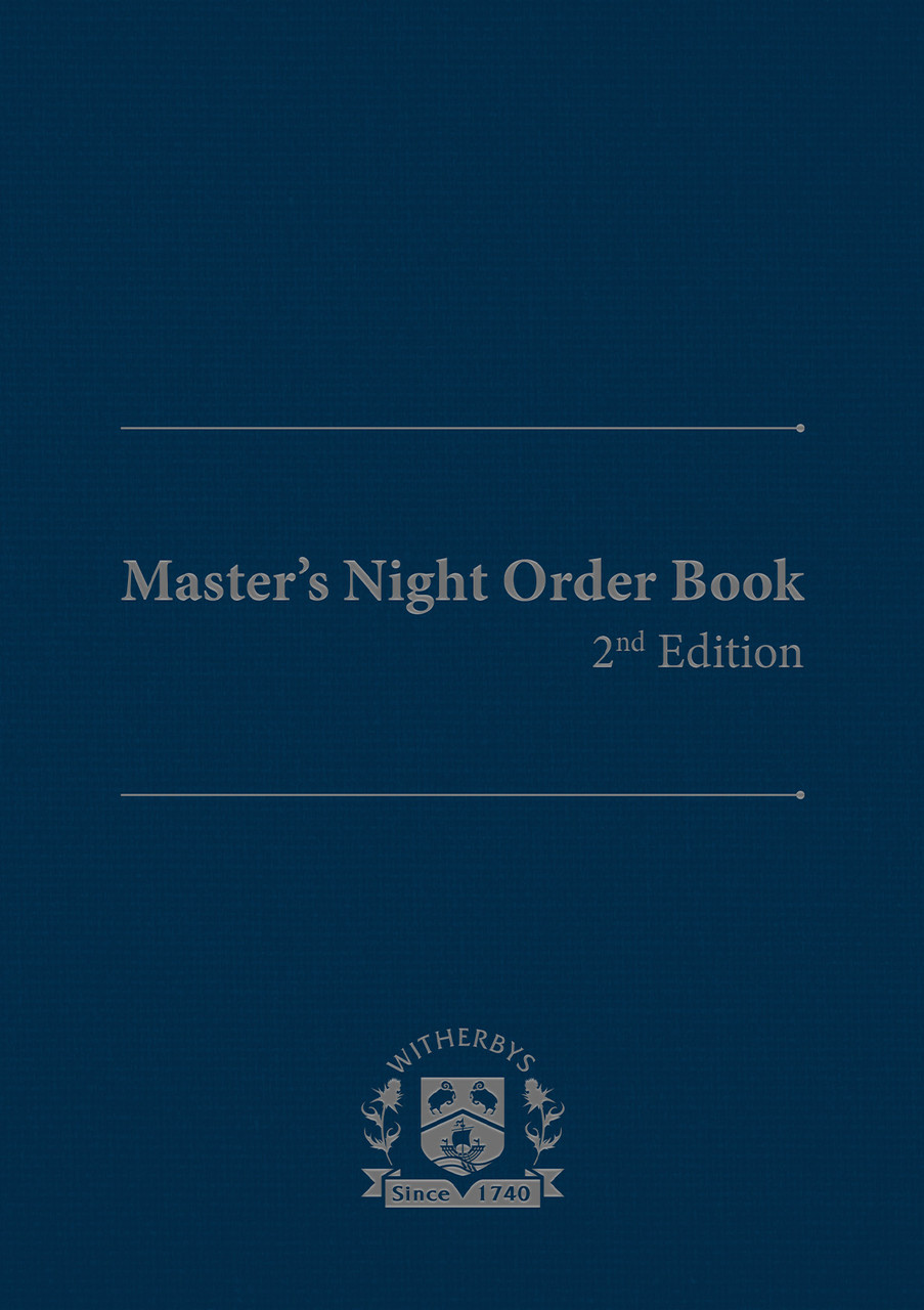 Masters Night Order Book