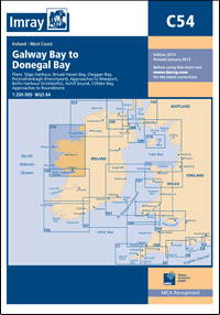 Imray Chart C54 Galway Bay to Donegal Bay