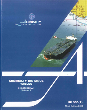 NP350(2) Admiralty Distance Tables - Indian Ocean Vol 2