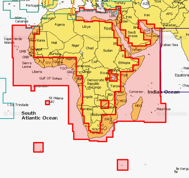 Navionics Africa & Middle East AF630L