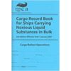 Cargo Record Book for Ships