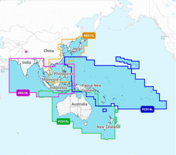 Navionics Pacific Islands PC014L