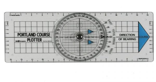 Portland Plotter And Brass Chart Dividers