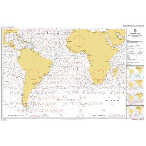 5125(12) – Routeing Chart South Atlantic Ocean – December