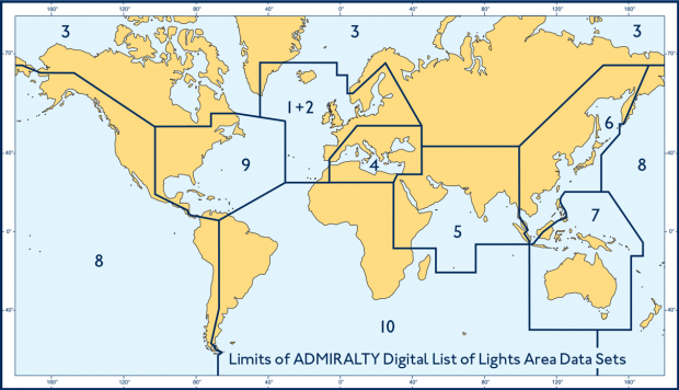 Admiralty Digital List of Lights Area 3 Northern Waters