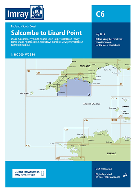 Imray C6 Salcombe to Lizard Point