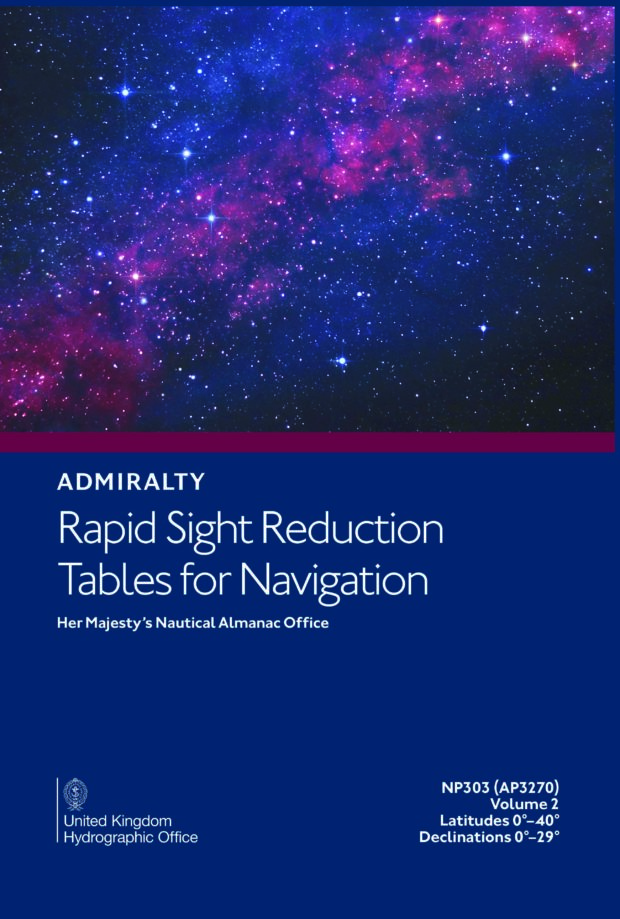 NP303 – Admiralty Rapid Sight Reduction Tables for Navigation Vol 2