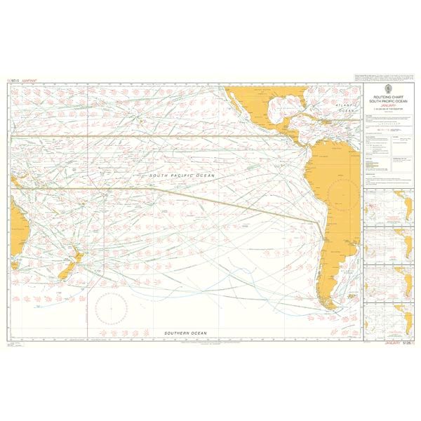 5128(1) – Routeing Chart South Pacific Ocean – January