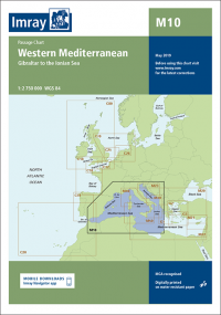 Imray Chart M10 Western Mediterranean