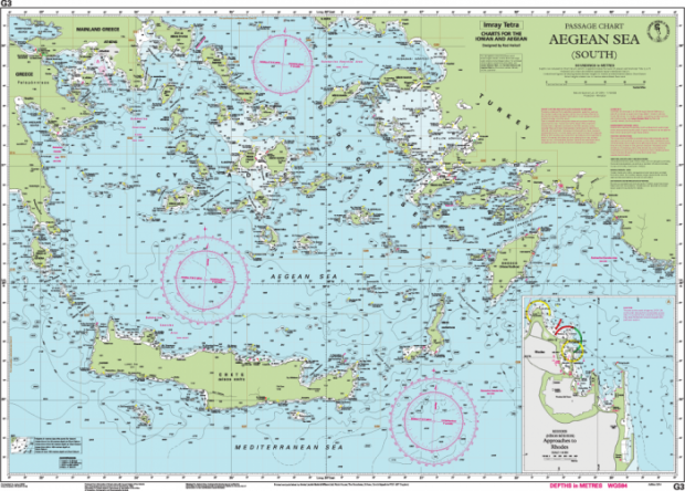 Imray Chart G3 Aegean Sea (South)