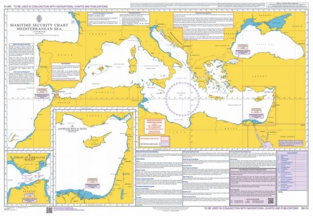 Q6110 – Maritime Security Chart Mediterranean Sea