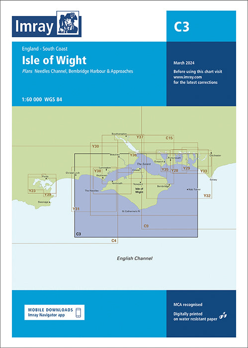 Imray C3 Isle of Wight