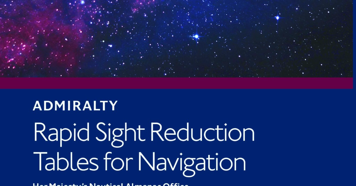 Admiralty NP303 Rapid Sight Reduction Tables for Navigation Vol 1